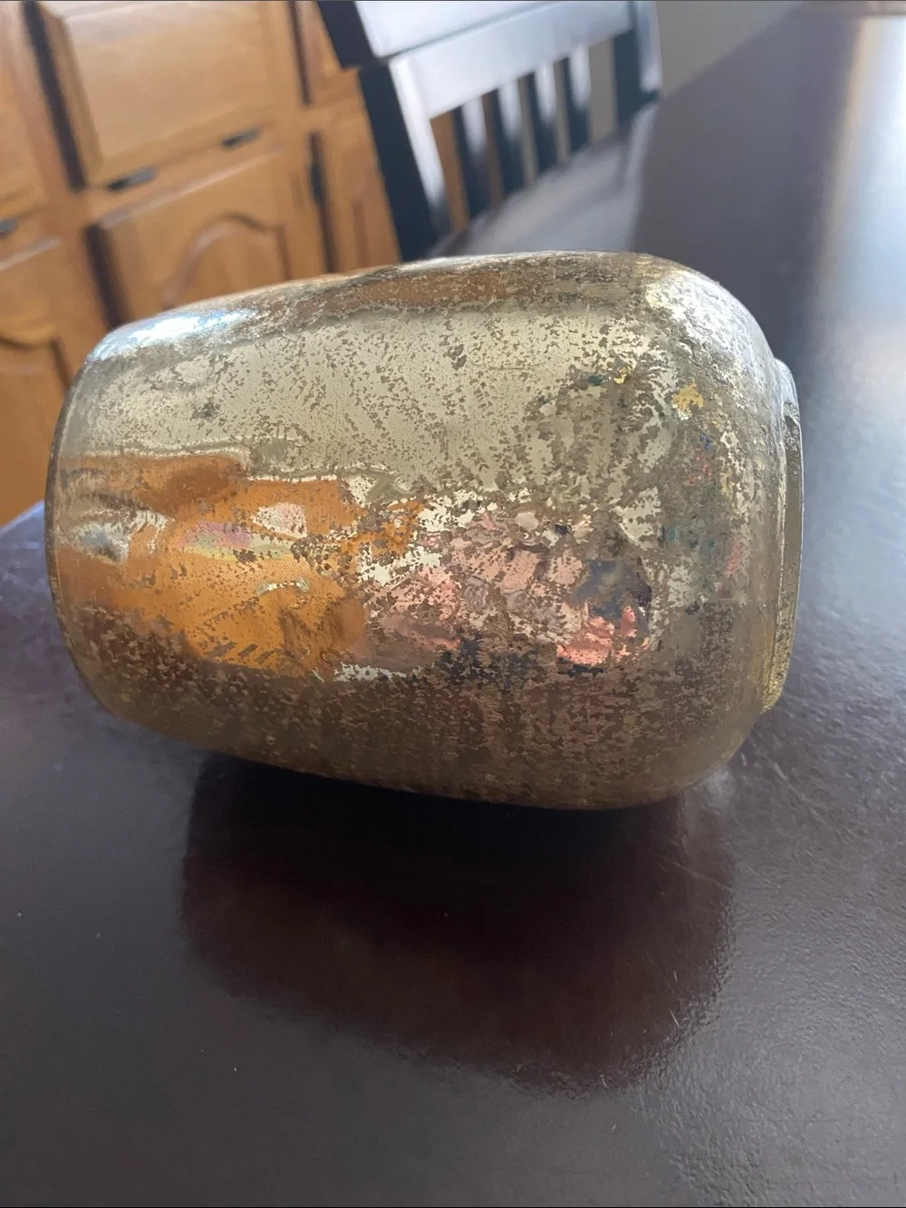 Gold Mercury Glass Decorative Vase - Home Accents